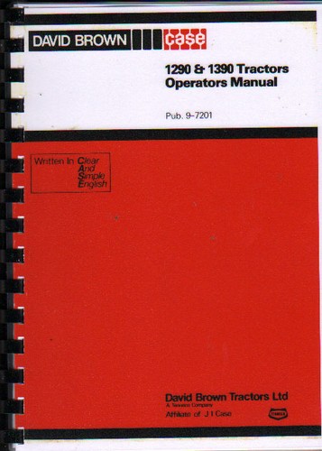 1980 david brown case 1290 - brown,