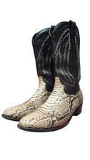 Dan Post Omaha Exotic Python Snakeskin Cowboy Boots Mens Size 10 D DPP3036