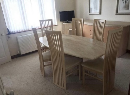Italian marble table - marble, 6