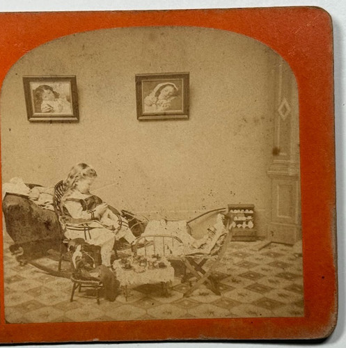 Little girl tending her - girl,