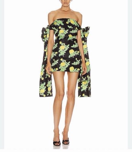 Bernadette black yellow - yellow, green