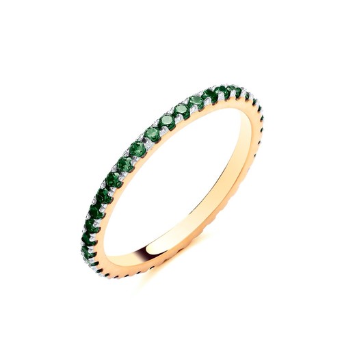 9ct gold silver simulated - gold, on