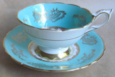 ROYAL STAFFORD BONE CHINA FOOTED TEA CUP AND SAUCER 8689 PATTERN (10759)