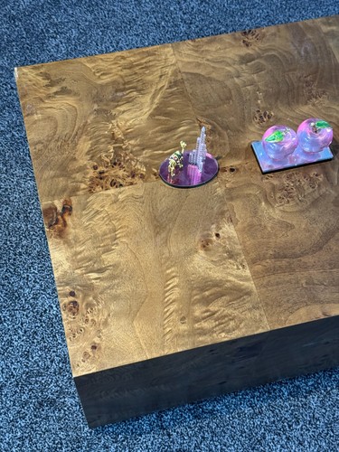 Burl wood coffee table - m&s,