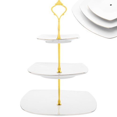 White gold tier - cake, stand
