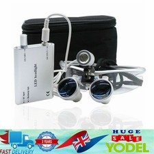 Dental 3.5X 420mm Surgical Binocular Loupes with Dentist LED Head Light Headlamp