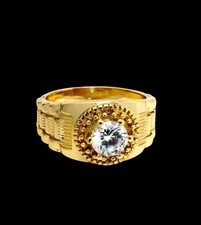 Rolex Design Ring  Yellow Gold