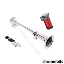 12v Motorhome 4x4 Boat Yacht Bus Air Horn Siren Set 17" & Air Compressor