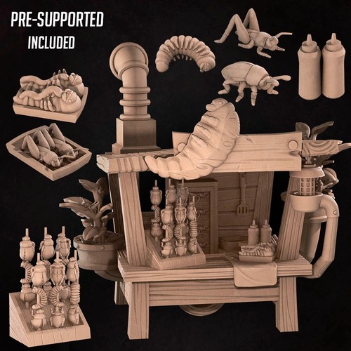 Bug snack cart edible bugs - -,
