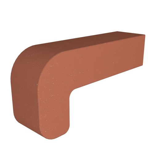 Vitcas fire brick curved - curved, red