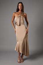 Coast Bronze Fit & Flare Dress
