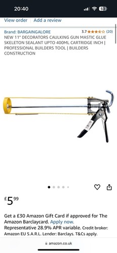 Skeleton caulking gun - 11",