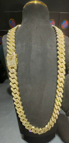 Iced out cuban link chain - iced,