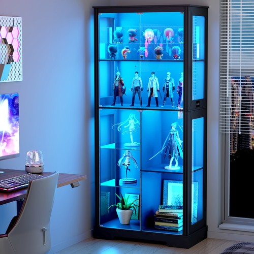 Tall display cabinet with - 71",