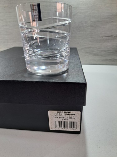 Rockingham crystal tumblers - tumblers, x