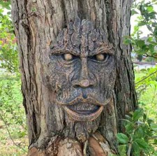Greenman wall plaque hanging - greenman,