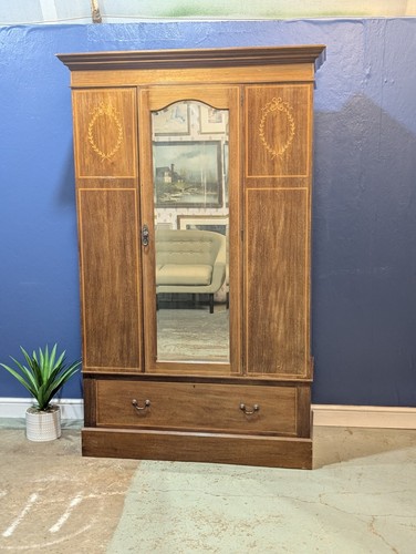 Edwardian inlaid mahogany - inlaid,
