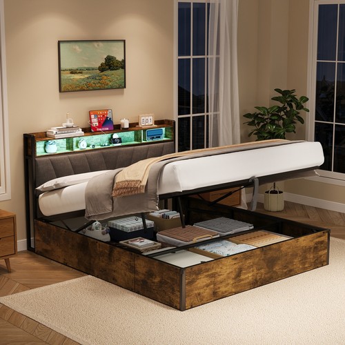 Wooden ottoman bed - ottoman, 4ft6