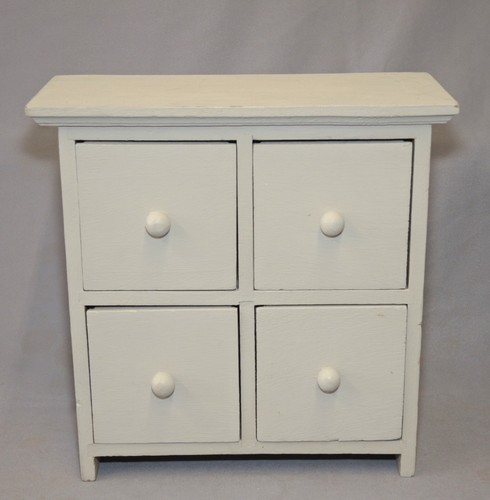 Shabby chic miniature chest - shabby,