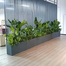 32cm-70cm Large Zinc Trough Planter Boxes Garden Flowers Plants Metal Raised Pot