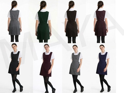 Girls plain bib pinafore - girls,