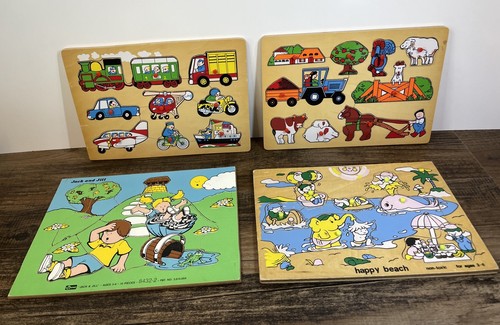 Lot vintage wood - 4,