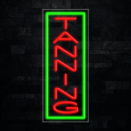 Tanning led neon sign x - tanning, 12"l