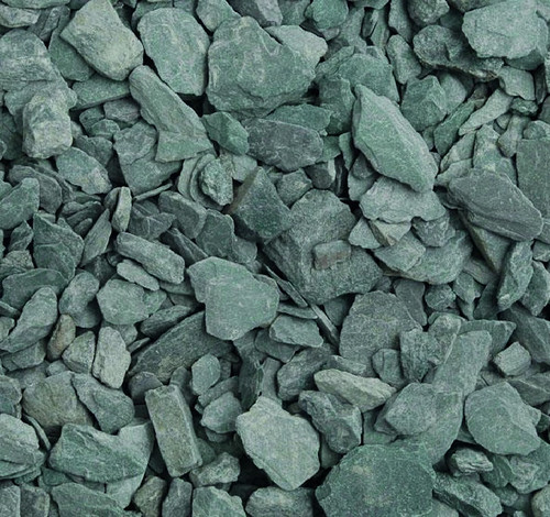 Green garden slate chippings - green,