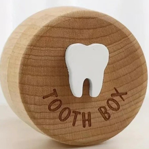 Wooden cute tooth - tooth, box