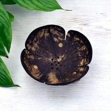 Peace With The Wild Coconut Shell Soap Dish - Round Flower