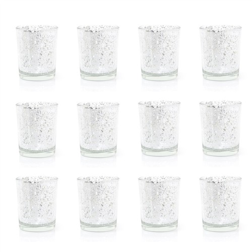 Pack silver mercury glass - silver,