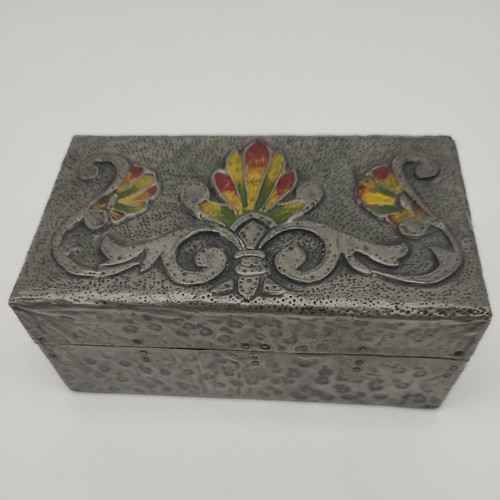 Art nouveau style pewter - art,