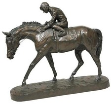 Horse and Jockey Resin