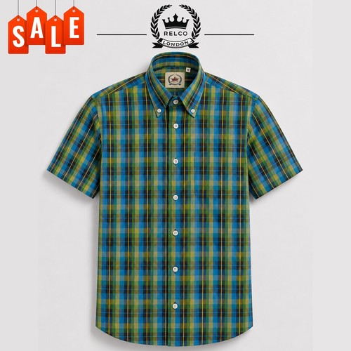 Relco mens check - shirt, short