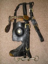 Antique Black Leather Shire