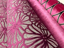 ART DECO FLORAL VELVET fabric