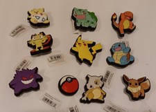 Pokemon Charm Croc Jibbitz Lot Of 10, New With Tags