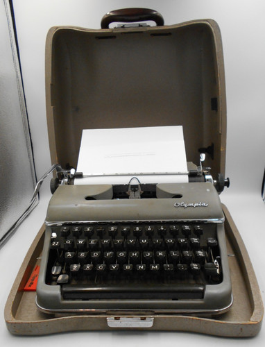 Vintage olympia typewriter - vintage,
