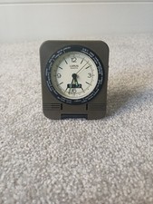Vintage Lorus Quartz 24 WORLD TIME Travel Folding Clock Tochigi Tokei Co Singer