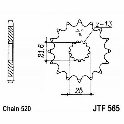 Sprocket 565 z16 - 565, suzuki
