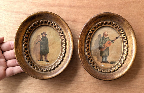 Pair antique continental
