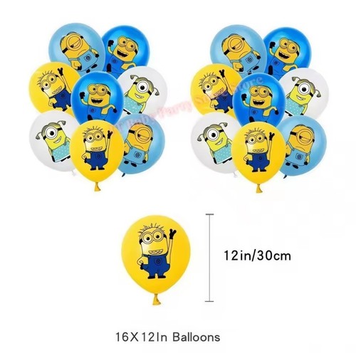 16pcs minion birthday party - 16pcs,