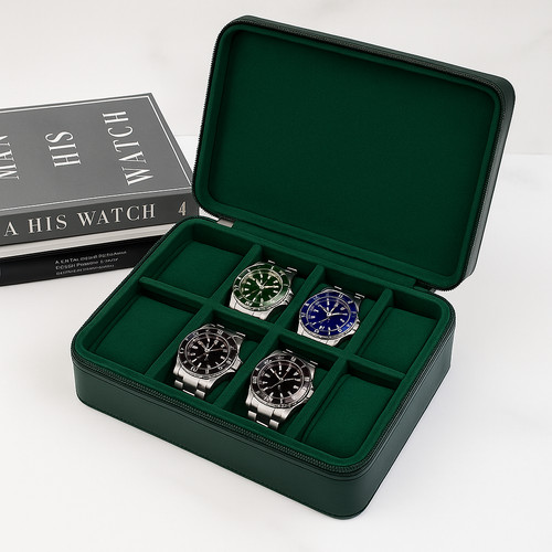 Green leather luxury - luxury, box
