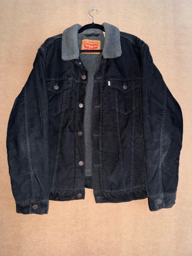 Levi black corduroy sherpa - levi's,