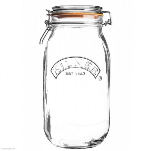 Kilner round cliptop glass jar - round,