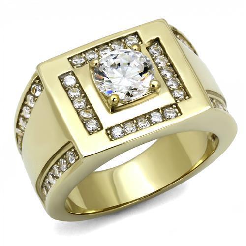 Mens gold signet ring 18kt - signet,