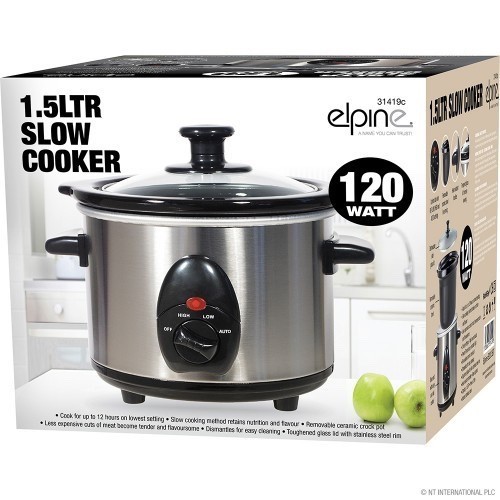 Elpine slow cooker - 1.5l, 120w