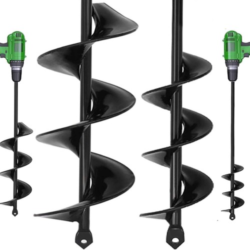 Auger spiral drill bit - bit, fence