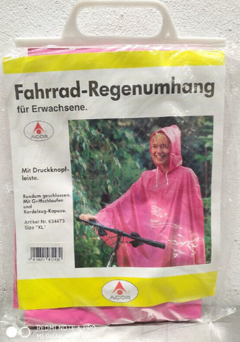 Bicycle rain jacket rain