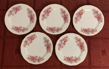 5 Gainsborough Bone China Floral Tea / Side Plates 16cm